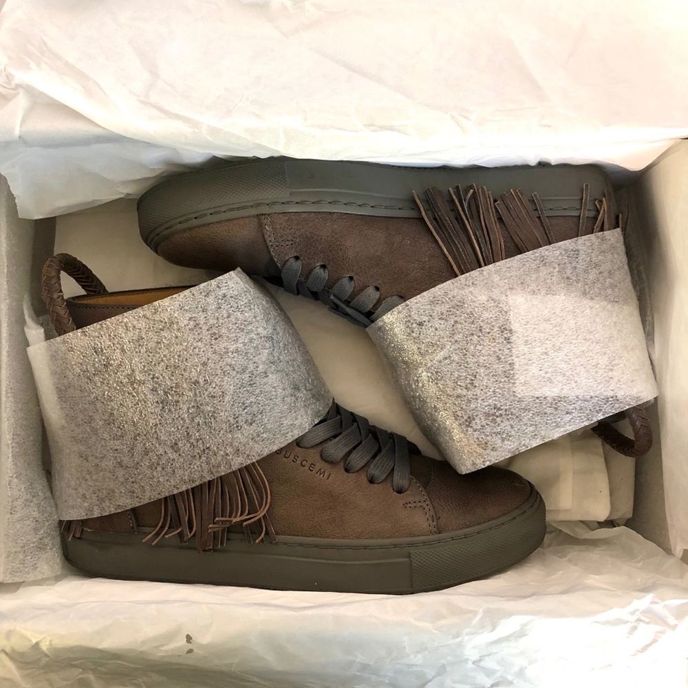 Buscemi 125mm Leather Fringe Sneakers - Picture 13 of 16